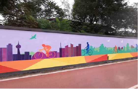  喜德墙体彩绘-围墙