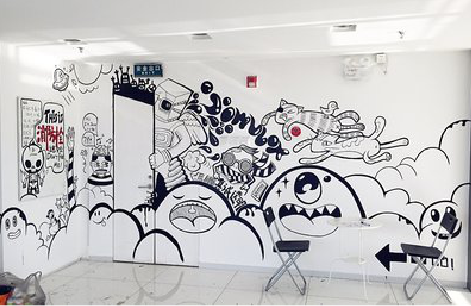  喜德手绘墙并非传统涂鸦。