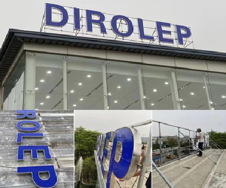 喜德楼顶发光字安装的注意事项。